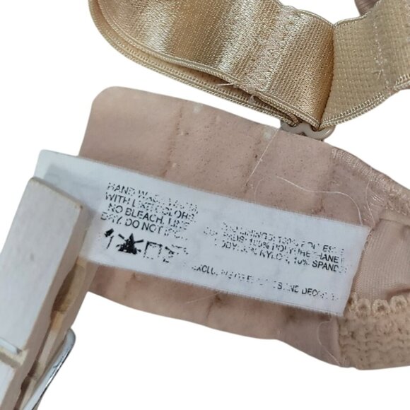 Bali Wide Strap Bra Tan 42DD Seamless Adj Full Coverage Underwire 3710 READ - Picture 9 of 13
